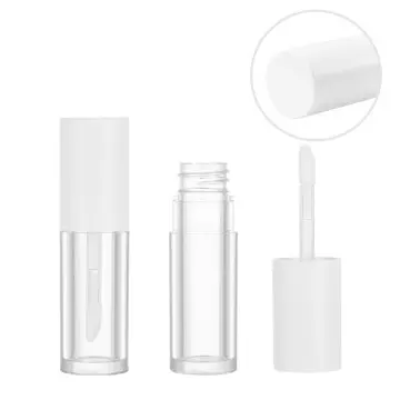 Simple, Round, Plastic Lip Glaze Tube 0879